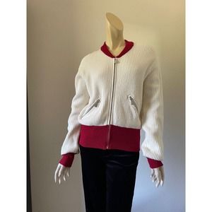 Anine Bing Jasper Sweater Jacket Zipper Size Small